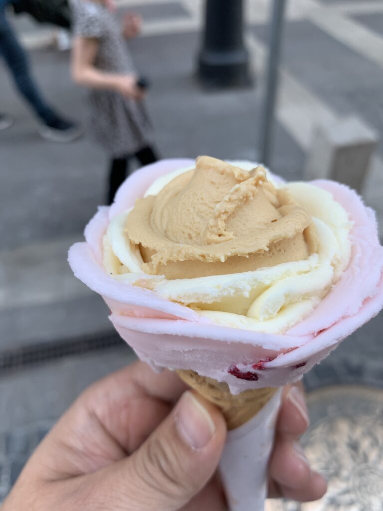부다페스트 장미 모양 아이스크림